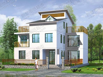 三層農村房屋設計圖紙_別墅設計圖紙,新農村別墅,農村自建房設計