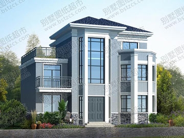 三層帶露臺農(nóng)村自建房屋設計圖紙_別墅設計圖紙,農(nóng)村房屋設計圖