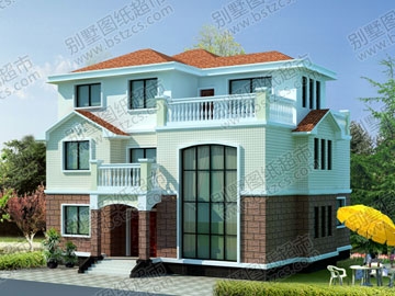 農(nóng)村三層別墅設(shè)計施工圖附效果圖_別墅設(shè)計圖紙,農(nóng)村房屋設(shè)計圖