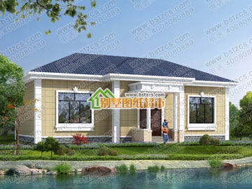 農村一層平房設計全套施工圖紙_別墅設計圖紙,農村房屋設計圖