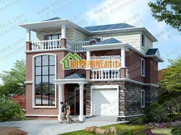 全套高檔三層復式別墅圖紙_別墅設計圖紙,新農村別墅,農村自建房設計