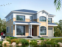 二層帶車庫別墅圖紙_別墅設計圖紙,新農村別墅,農村自建房設計