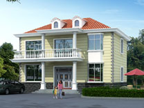 簡單實用的二層小別墅設計圖紙_農村房屋設計圖,鼎川建筑