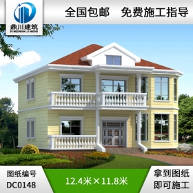 新農村二層別墅設計圖紙全套圖紙_別墅設計圖紙,農村房屋設計圖