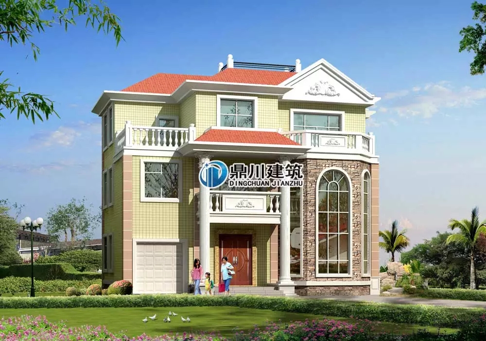 【案例】時尚感爆棚的復式三層農村別墅，還帶人人超愛的大院子！