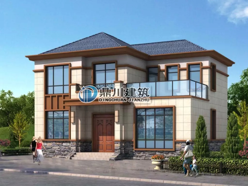 【新品】12&times;9 二層帶堂屋露臺經(jīng)濟型小別墅，回村建只要26萬！