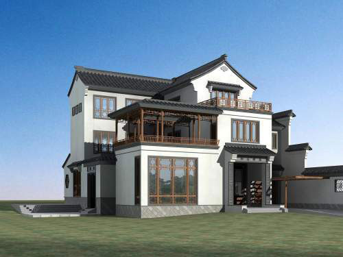 現代中式別墅設計說明