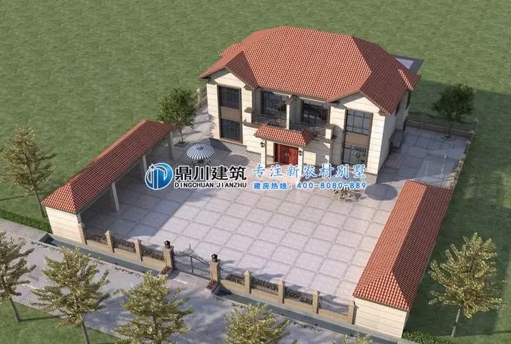 8款二層帶庭院農村別墅，有院子車庫大露臺才是完美愜意人生！