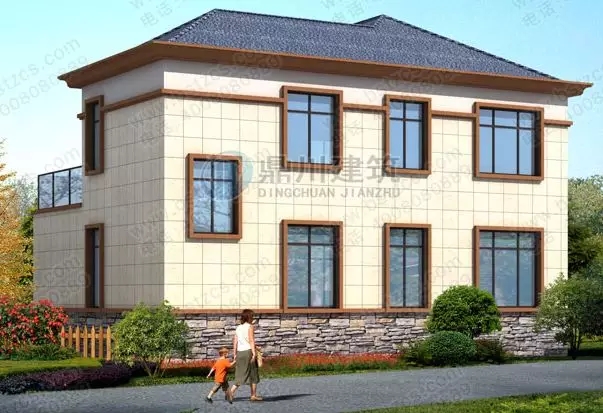 【新品】12&times;9 二層帶堂屋露臺經(jīng)濟型小別墅，回村建只要26萬！